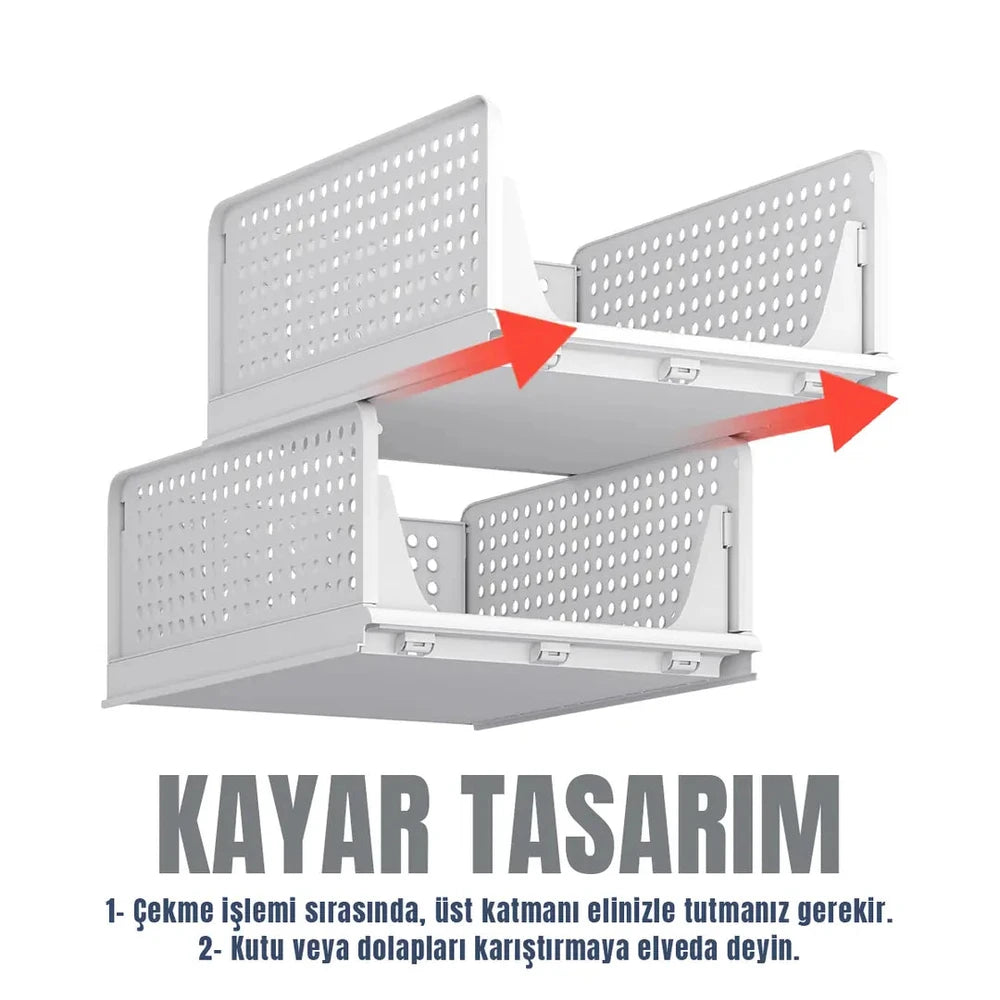Revya™ - Katlanabilir Raylı Dolap Düzenleyici