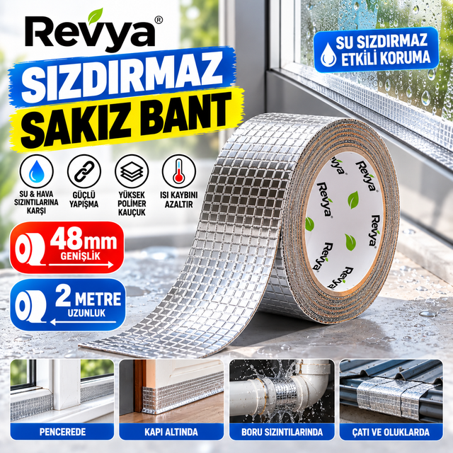 Revya™ - Sızdırmaz Sakız Bant (2 mt.)