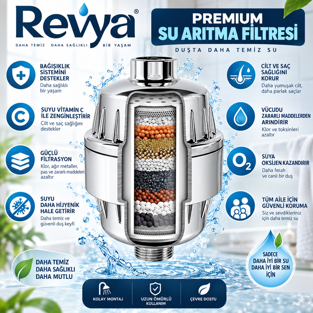 Revya™ - Premium Duş Su Filtresi