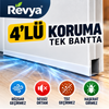 Revya™ - Kapı Pencere İzolasyon Bandı 3 Metre Şeffaf Silikon