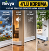 Revya™ - Kapı Pencere İzolasyon Bandı 3 Metre Şeffaf Silikon